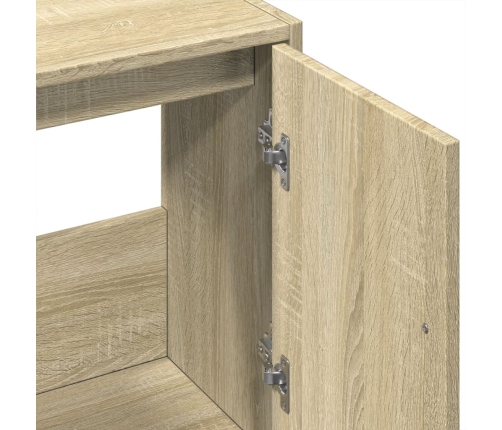 Armario de lavabo madera de ingeniería roble Sonoma 63x29x55 cm