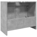 Armario de lavabo madera ingeniería gris hormigón 63x29x55 cm