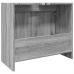 Armario de lavabo madera de ingeniería gris Sonoma 63x29x55 cm