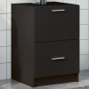 Armario de lavabo madera de ingeniería negro 40x37x59 cm