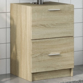 Armario de lavabo madera de ingeniería roble Sonoma 40x37x59 cm