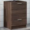 Armario de lavabo madera de ingeniería marrón roble 40x37x59 cm