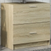 Armario de lavabo madera de ingeniería roble Sonoma 59x37x59 cm