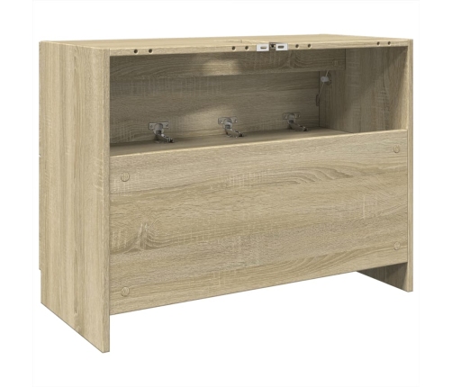 Armario de lavabo madera de ingeniería roble Sonoma 78x37x59 cm