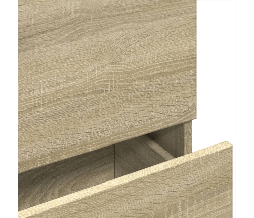 Armario de lavabo madera de ingeniería roble Sonoma 78x37x59 cm