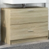 Armario de lavabo madera de ingeniería roble Sonoma 78x37x59 cm