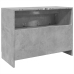 Armario de lavabo madera ingeniería gris hormigón 78x37x59 cm