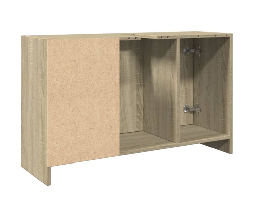 Armario de lavabo madera de ingeniería roble Sonoma 90x29x55 cm