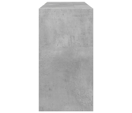 Armario de lavabo madera ingeniería gris hormigón 90x29x55 cm