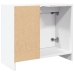 Armario para lavabo madera de ingeniería blanco 63x29x55 cm