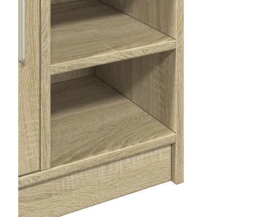 Armario de lavabo madera de ingeniería roble Sonoma 63x29x55 cm