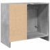 Armario de lavabo madera ingeniería gris hormigón 63x29x55 cm