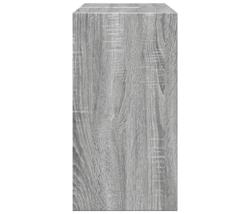 Armario de lavabo madera de ingeniería gris Sonoma 63x29x55 cm