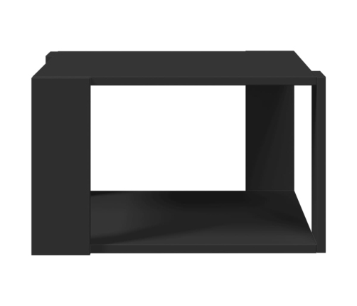 Mesa de centro madera de ingeniería negra 51,5x51,5x30 cm