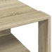 Mesa de centro madera ingeniería roble Sonoma 51,5x51,5x30 cm