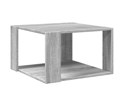 Mesa de centro madera de ingeniería gris Sonoma 51,5x51,5x30 cm