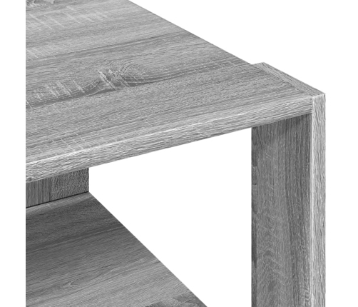 Mesa de centro madera de ingeniería gris Sonoma 51,5x51,5x30 cm