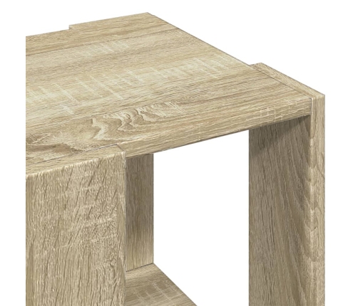 Mesa de centro madera de ingeniería roble Sonoma 32x32x30 cm