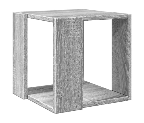 Mesa de centro madera de ingeniería gris Sonoma 32x32x30 cm