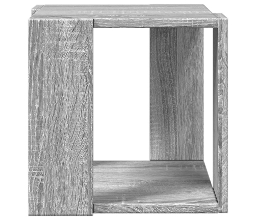 Mesa de centro madera de ingeniería gris Sonoma 32x32x30 cm