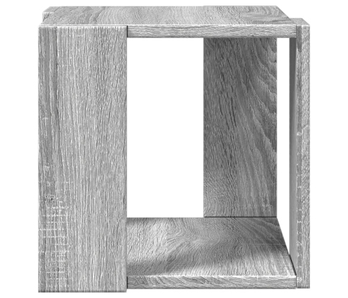 Mesa de centro madera de ingeniería gris Sonoma 32x32x30 cm