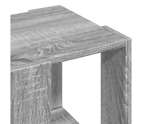 Mesa de centro madera de ingeniería gris Sonoma 32x32x30 cm