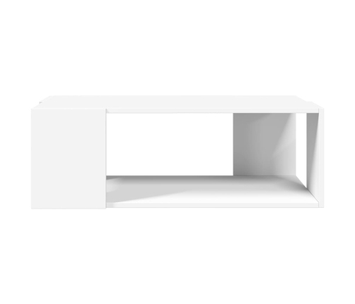 vidaXL Mesa de centro madera de ingeniería blanca 89,5x48x30 cm