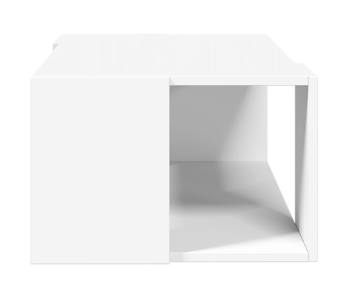 vidaXL Mesa de centro madera de ingeniería blanca 89,5x48x30 cm