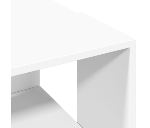 vidaXL Mesa de centro madera de ingeniería blanca 89,5x48x30 cm