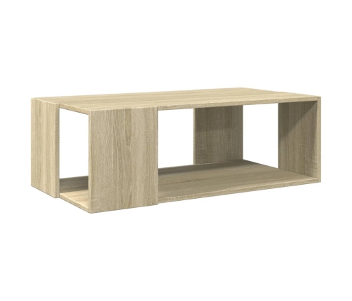 vidaXL Mesa de centro madera de ingeniería roble Sonoma 89,5x48x30 cm