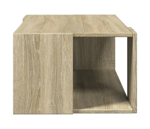 vidaXL Mesa de centro madera de ingeniería roble Sonoma 89,5x48x30 cm