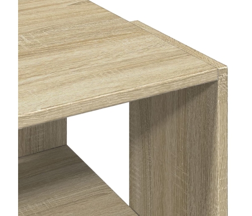 vidaXL Mesa de centro madera de ingeniería roble Sonoma 89,5x48x30 cm