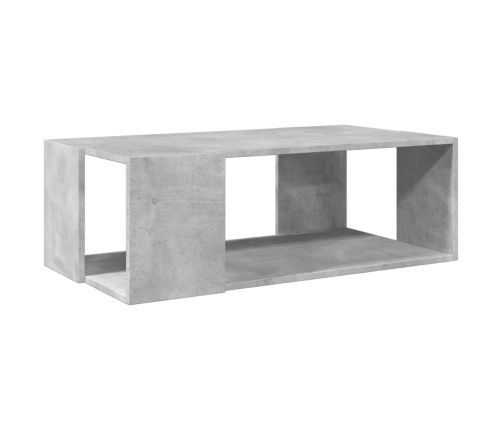 Mesa de centro madera de ingeniería gris hormigón 89,5x48x30 cm