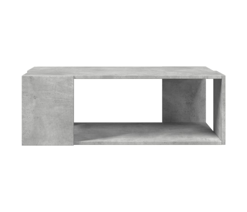 Mesa de centro madera de ingeniería gris hormigón 89,5x48x30 cm