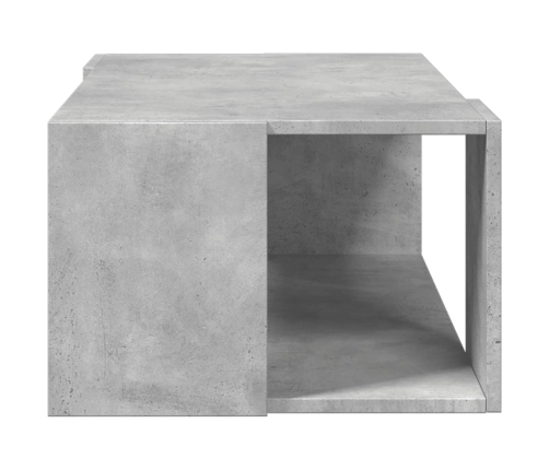 Mesa de centro madera de ingeniería gris hormigón 89,5x48x30 cm