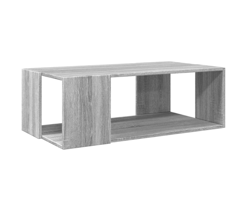 Mesa de centro madera de ingeniería gris Sonoma 89,5x48x30 cm