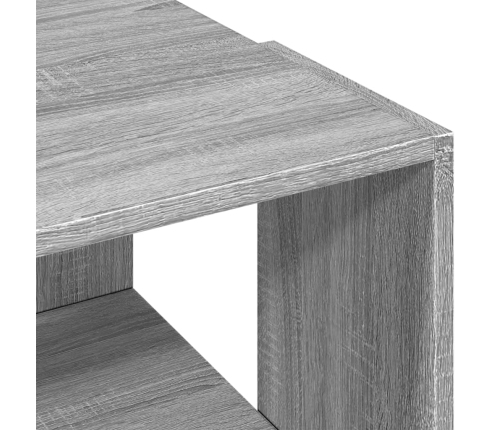 Mesa de centro madera de ingeniería gris Sonoma 89,5x48x30 cm