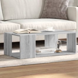 Mesa de centro madera de ingeniería gris Sonoma 89,5x48x30 cm