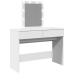 Tocador con luces LED blanco 100x40x130 cm
