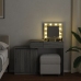 Tocador con luces LED gris sonoma 115x37x110,5 cm