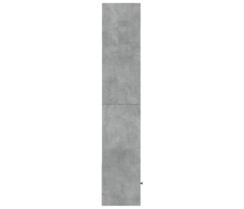 Estantería de madera de ingeniería gris hormigón 40x36x189 cm