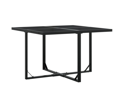 Set de muebles jardín 5 pzas con cojines ratán sintético negro