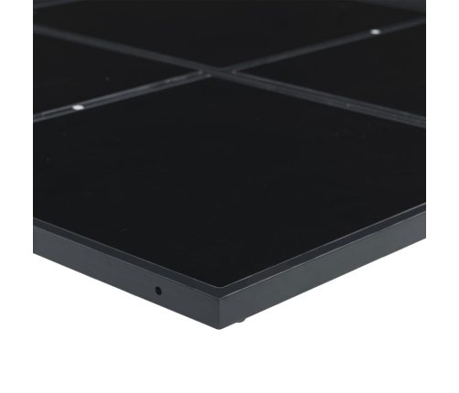 Set de muebles jardín 5 pzas con cojines ratán sintético negro