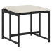 Set comedor de jardín con cojines 15 pzas ratán sintético negro