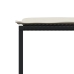 Set de muebles jardín 17 pzas con cojines ratán sintético negro