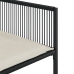 Set de muebles jardín 5 pzas con cojines ratán sintético negro