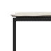 Set de comedor jardín 11 pzas con cojines ratán sintético negro