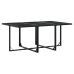 Juego de comedor de jardín 7 piezas ratán sintético negro