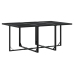 Set de comedor de jardín 11 pzas ratán sintético negro