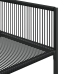 Juego de comedor de jardín 9 piezas ratán sintético negro